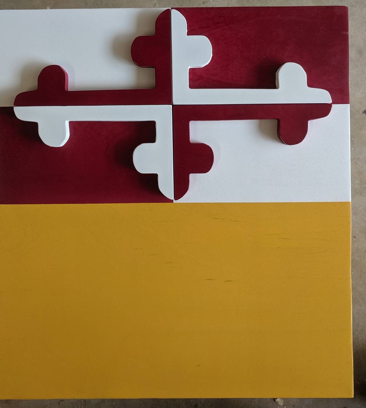 Wooden flag Combo, Maryland Flag, Texas Flag, Wooden Decor