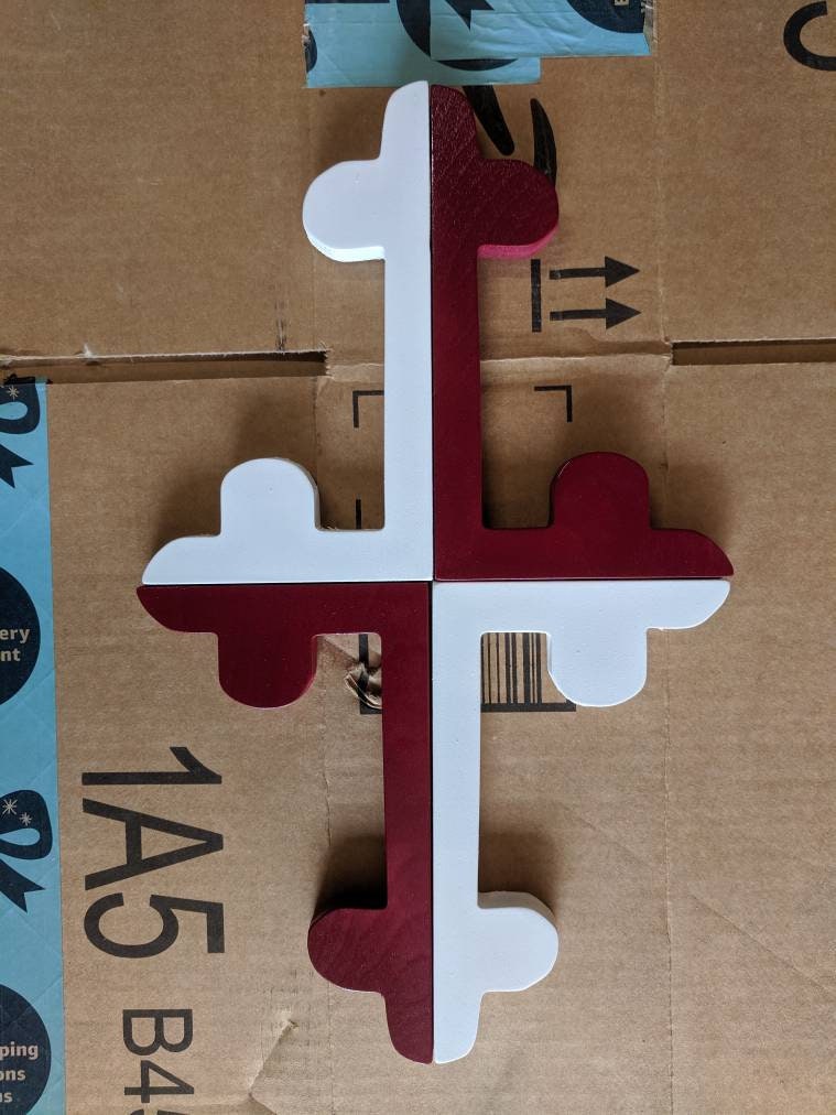 Wooden flag Combo, Maryland Flag, Texas Flag, Wooden Decor