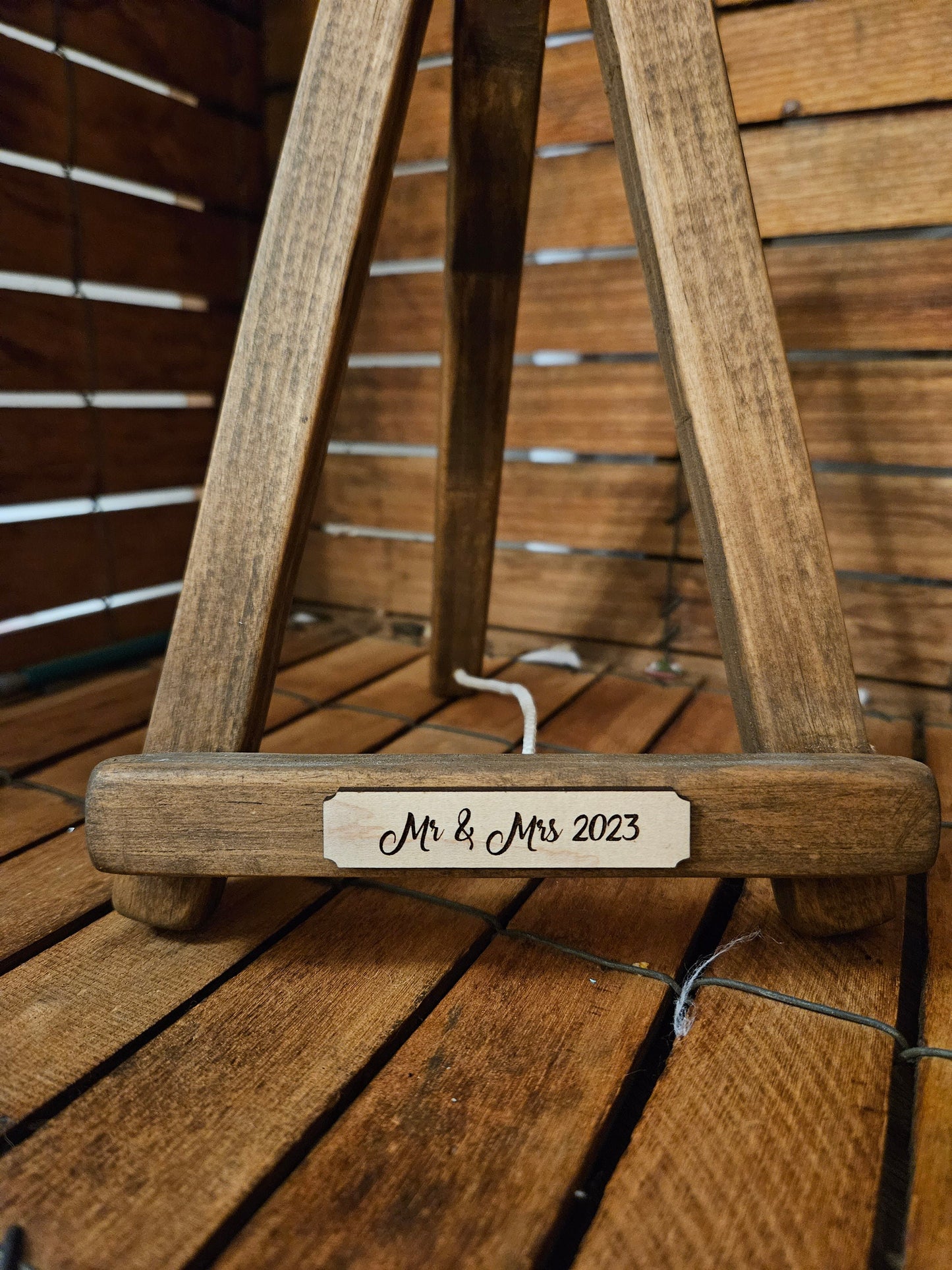 Wooden Picture Easel wedding display photo stand