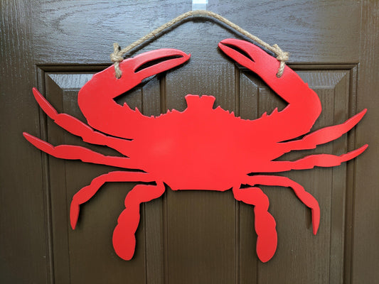 Wooden Crab door hanger beach decor